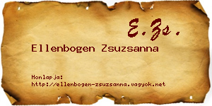 Ellenbogen Zsuzsanna névjegykártya